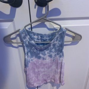 Aeropostale Cropped Tie-Dye Tank Top